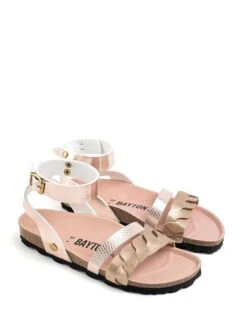 Sandalen "Capucine" In Gold/ Rosa -Sandalen Verkauf bayton sandalen capucine in gold rosa 2