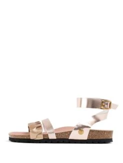 Sandalen "Capucine" In Gold/ Rosa