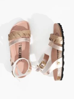 Sandalen "Capucine" In Gold/ Rosa -Sandalen Verkauf bayton sandalen capucine in gold rosa 3