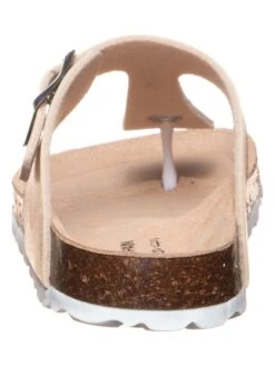 Zehentrenner In Gold -Sandalen Verkauf bio pinguin zehentrenner in gold 2