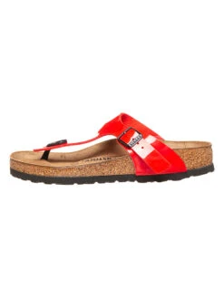 Birkenstock Zehentrenner "Gizeh" In Rot - Weite N