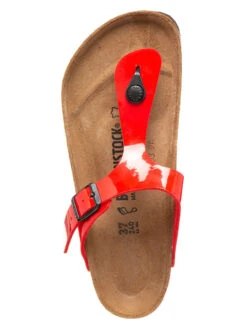 Birkenstock Zehentrenner "Gizeh" In Rot - Weite N -Sandalen Verkauf birkenstock zehentrenner gizeh in rot weite n 3