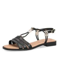 Caprice Leder-Sandalen "Shakira" In Schwarz -Sandalen Verkauf caprice leder sandalen shakira in schwarz 2