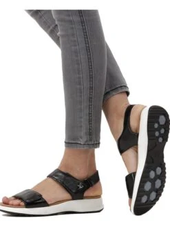 Caprice Leder-Sandalen "Sia" In Schwarz -Sandalen Verkauf caprice leder sandalen sia in schwarz 5