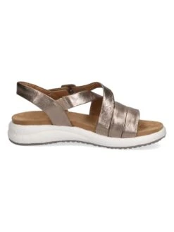 Caprice Leder-Sandalen "Summer" In Gold -Sandalen Verkauf caprice leder sandalen summer in gold 2