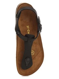 Leder-Zehensandalen In Schwarz -Sandalen Verkauf comfortfusse leder zehensandalen in schwarz 2