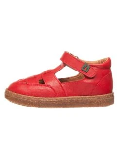 El Naturalista Leder-Halbsandalen In Rot