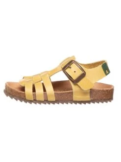 El Naturalista Leder-Sandalen In Gelb