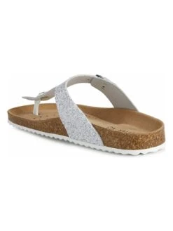 Geox Leder-Zehentrenner In Silber 8 Geox Leder-Zehentrenner In Silber -Sandalen Verkauf geox leder zehentrenner in silber 2