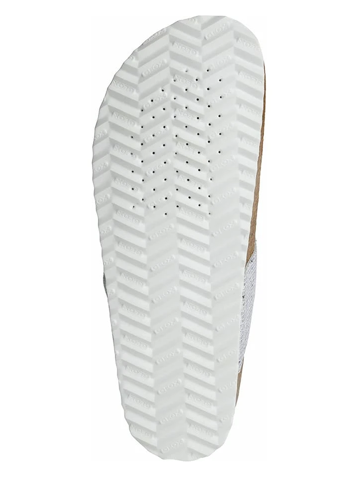 Geox Leder-Zehentrenner In Silber 6 Geox Leder-Zehentrenner In Silber – Bild 6