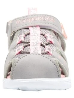 KangaRoos Halbsandalen "K-Mini" In Grau/ Rosa -Sandalen Verkauf kangaroos halbsandalen k mini in grau rosa 3