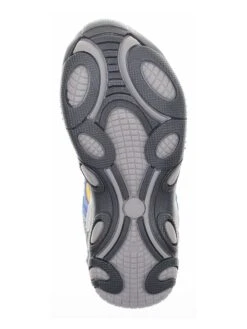 Leder-Halbsandalen In Blau/ Orange -Sandalen Verkauf lamino leder halbsandalen in blau orange 5