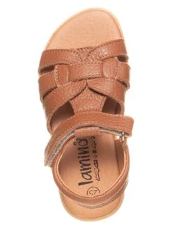 Leder-Sandalen In Hellbraun -Sandalen Verkauf lamino leder sandalen in hellbraun 3