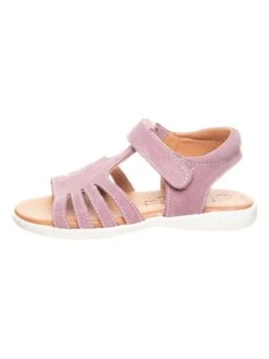 Leder-Sandalen In Rosa