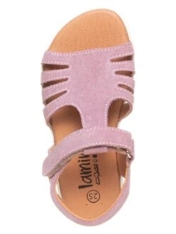 Leder-Sandalen In Rosa -Sandalen Verkauf lamino leder sandalen in rosa 3