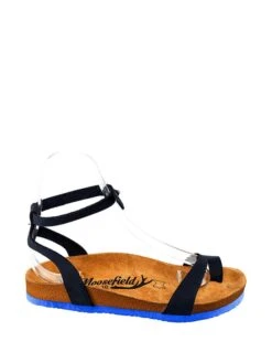 Leder-Sandalen In Dunkelblau