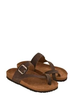 Zehentrenner In Braun -Sandalen Verkauf moosefield zehentrenner in braun 2