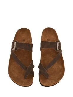 Zehentrenner In Braun -Sandalen Verkauf moosefield zehentrenner in braun 4