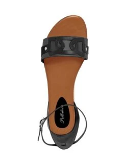 Leder-Sandalen In Schwarz 8 Leder-Sandalen In Schwarz -Sandalen Verkauf pelledoca leder sandalen in schwarz 3