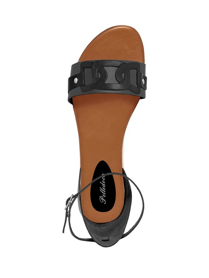 Leder-Sandalen In Schwarz 4 Leder-Sandalen In Schwarz – Bild 4