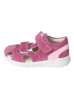 Leder-Halbsandalen "Kansi" In Fuchsia