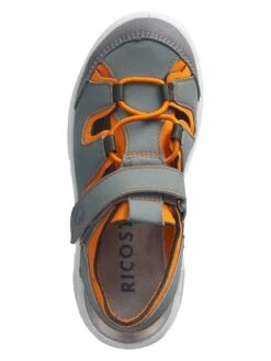 Ricosta Halbsandalen "Gerald" In Hellgrau/ Orange -Sandalen Verkauf ricosta halbsandalen gerald in hellgrau orange 3