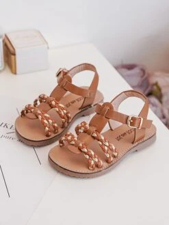 Sandalen In Hellbraun/ Beige