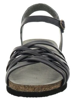 Think! Leder-Sandalen "Shik" In Dunkelblau -Sandalen Verkauf think leder sandalen shik in dunkelblau 2